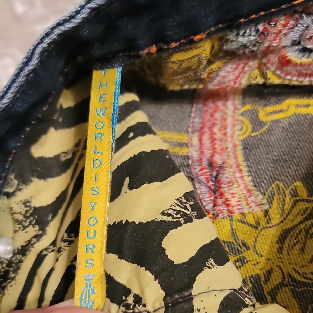 (Rare) Christian Audigier Men's 36 Blue Jeans - Picture 6 of 16